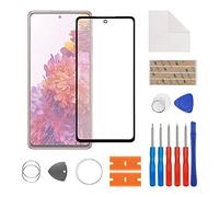 SwarKing Vetro frontale vetro esterno esterno esterno lente di ricambio compatibile con Samsung Galaxy S20 FE con kit di riparazione