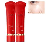 Swarous Moisturizing Brightening Tone-Up Concealer Cream, VC Skincare Cream Anti-Wrinkle, 5-in-1 Multi-cream Face Makeup Foundation, Long-Lasting Hydration Ultra Cover Concealer, 30g (2Pcs)