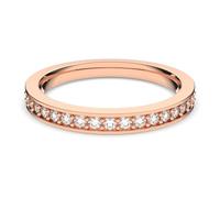 Swarovski Anello da Donna Rare, parzialmente Placcato Oro con Vetro Bianco 5032899, Lega Metallica, 17, Colore: Oro Rosa, cod. 5032901