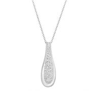 Swarovski 5124325 Cycle Small Pendant Necklace - Rhodium-Plated, Clear Crystal Pavé