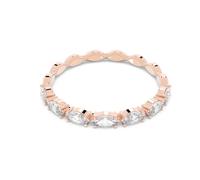 Swarovski 5366576 Anello Vittore Taglio Marquise Bianco Placcato Oro Rosa