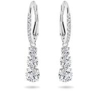 Swarovski 5416155 Orecchini a cerchio Attract Trilogy Taglio tondo Bianchi Rodio