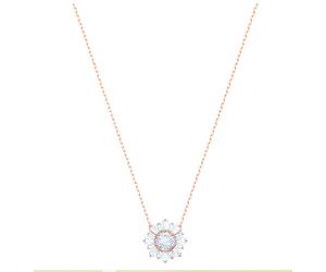 Swarovski 5451376 Pendente Sunshine Taglio misto Sole Bianco Placcato Oro Rosa