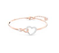 Swarovski 5518869 Bracciale rigido Infinity Infinito e cuore Bianco Mix Finiture