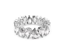 Swarovski 5563966 Anello Vittore Taglio Drop Bianco Placcato Rodio