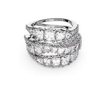 Swarovski 5584656 Anello Twist Wrap Taglio misto Bianco Placcato Rodio