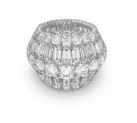 Swarovski 5610735 Anello cocktail Hyperbola Taglio misto Bianco Taglia 60