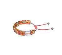 Swarovski 5615002 Braccialetto Letra Infinito Arancione Placcato Rodio