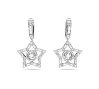 Swarovski 5617767 Orecchini pendenti Stella Taglio misto Stella Bianchi P. Rodio