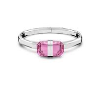 Swarovski 5633627 Bracciale rigido Lucent Chiusura magnetica Rosa Acciaio inoss.