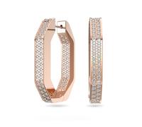 Swarovski 5634991 Orecchini cerchio Dextera Forma ottagonaleMedi Bianchi OroRosa