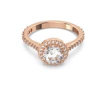 Swarovski 5642642 Anello cocktail Constella Taglio tondo Pavé Bianco Oro Rosa