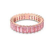 Swarovski 5648287 Anello Matrix Taglio baguette Rosa Placcato Oro Rosa