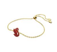 Swarovski 5656841 Braccialetto Swan Cigno Piccolo, Rosso