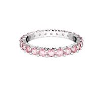 Swarovski 5658854 Anello Matrix Taglio tondo Rosa Placcato Rodio