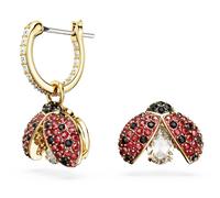 Swarovski 5666131 Idyllia orecchini con coccinella placcato color oro