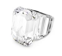 Swarovski 5666589 Anello cocktail Lucent Taglio ottagonale Bianco