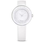 Swarovski 5668887 Orologio Crystalline Lustre Cinturino in pelle Bianco Acciaio