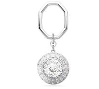 Swarovski 5669119 Portachiavi Taglio tondo Bianco Placcato Rodio