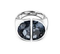 Swarovski 5670362 Anello cocktail Lucent Grigio Placcato Rodio