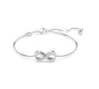 Swarovski 5679664 Braccialetto Hyperbola Infinito Bianco Placcato Rodio