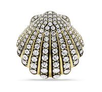 Swarovski 5683967 Spilla Idyllia Conchiglia Bianca Placcato Oro