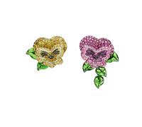 Swarovski 5689488 Orecchini a lobo Alice in Wonderland asimmetrico Fiore Multic.