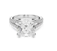 Swarovski 5709902 Anello Stilla Taglio squadrato, Bianco, taglia 55