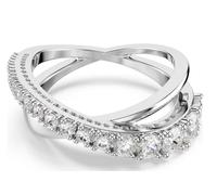 SWAROVSKI 5714954 Anello Hyperbola Bianco Color argento Tg 58 SW004030