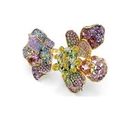 SWAROVSKI 5721593 Anello Idyllia Fiore, Multicolore Taglia 58