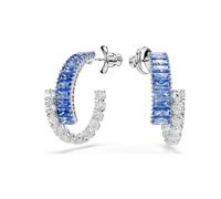 SWAROVSKI 5722459 Orecchini a cerchio Matrix Taglio misto Blu Placcato rodio