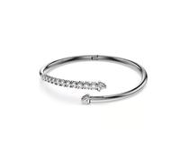 Swarovski 5723171 Bracciale rigido Sublima Bianco Placcato rutenio Taglia M