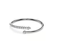 Swarovski 5723172 Bracciale rigido Sublima Bianco Placcato rutenio taglia L