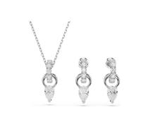 Swarovski 5723197 Set Mesmera Taglio Pear Taglio Round Bianco Placcato rodio
