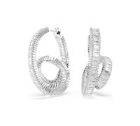SWAROVSKI 5727113 Orecchini a cerchio Matrix nastro Bianchi