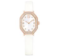 Swarovski 5730208 Orologio Dextera octagon Cinturino in pelle Bianco