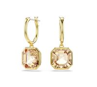 SWAROVSKI 5731148 Orecchini pendenti Millenia Taglio squadrato Caramello