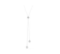 Swarovski 5733067 Pendente a Y Una Angelic Taglio Round Bianco Placcato rodio