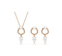 Swarovski 5733808 Set Mesmera Taglio Pear Taglio Round Bianco Placcato oro