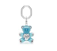 Swarovski 5733826 Portachiavi Teddy Orso Blu Placcato rodio