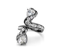 Swarovski 5734977 Anello aperto The Vienna Collection Piuma Bianco taglia 52