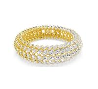 Swarovski 5734990 Braccialetto Idyllia Taglio Ovale Bianco Plac oro Taglia S