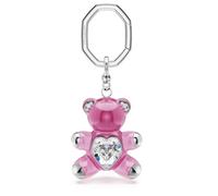 Swarovski 5735365 Portachiavi Teddy Orso Rosa Placcato rodio