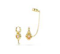 Swarovski 5737294 Orecchini pendenti con ear cuff Idyllia Cuore con chiave Rosa