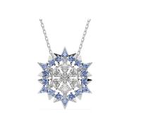 Swarovski 5737619 Pendente e spilla Magic Fiocco Di Neve Blu Placcato rodio