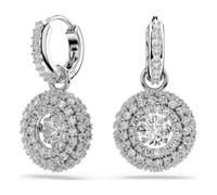 Swarovski 5738193 Orecchini pendenti Sublima Taglio Round, Placcato rodio