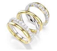 SWAROVSKI 5740413 Anello cocktail Hyperbola Taglio Round Bianco Tg 52 SW004042