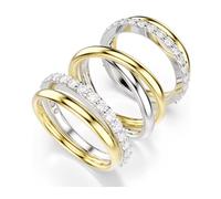 SWAROVSKI 5740415 Anello cocktail Hyperbola Taglio Round Bianco Tg 58 SW004068