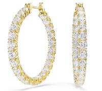 SWAROVSKI 5750620 Orecchini a cerchio Matrix Bianchi color oro SW004060