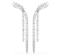 Swarovski 5753675 Orecchini Mesmera Taglio misto, Bianchi, Placcato rodio